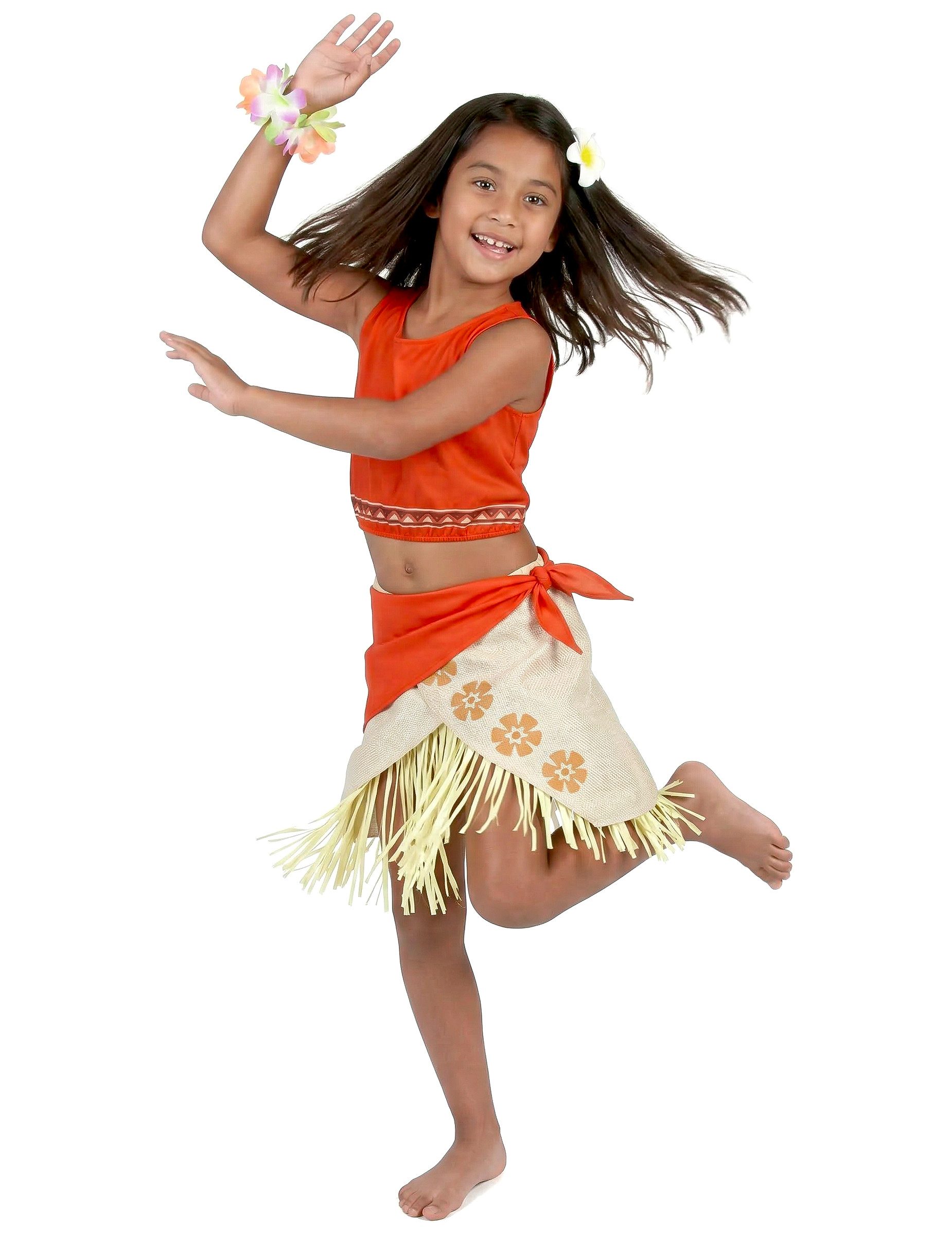 JADEO Kostüm Hula-Kostüm für Mädchen orange
