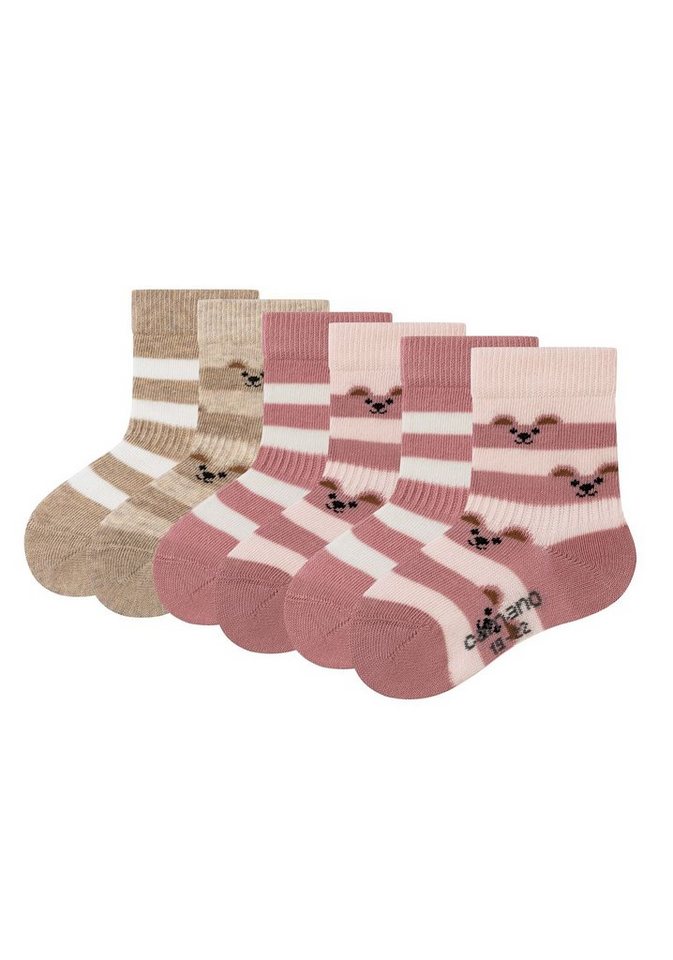 Camano Socken Socken 6er Pack, Superweich: softes Mischgewebe mit gekämmter  Baumwolle
