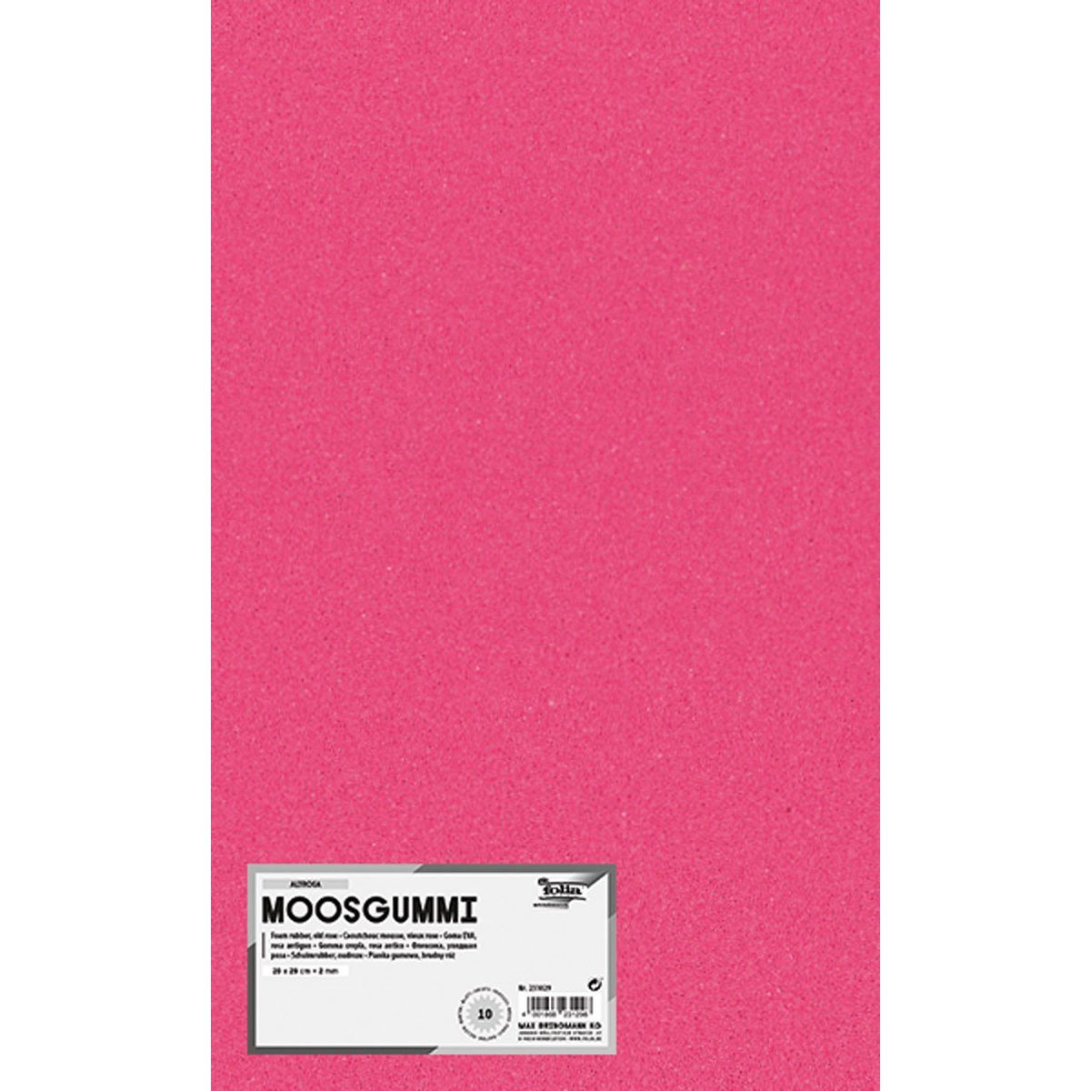 Folia Max Bringmann KG Moosgummi folia Moosgummi altrosa 20x29cm 10 Blatt