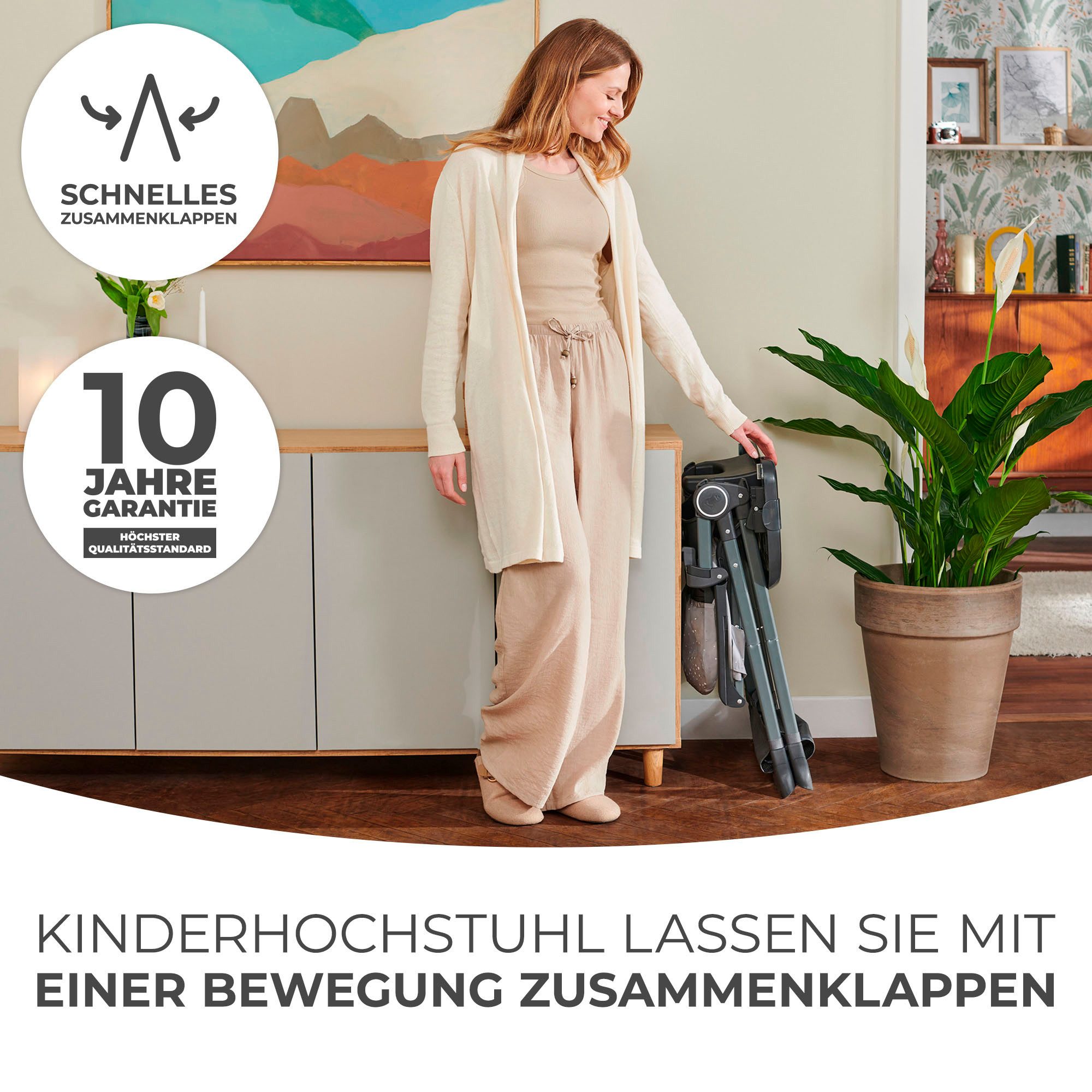 Kinderkraft Kombihochstuhl FOLDEE