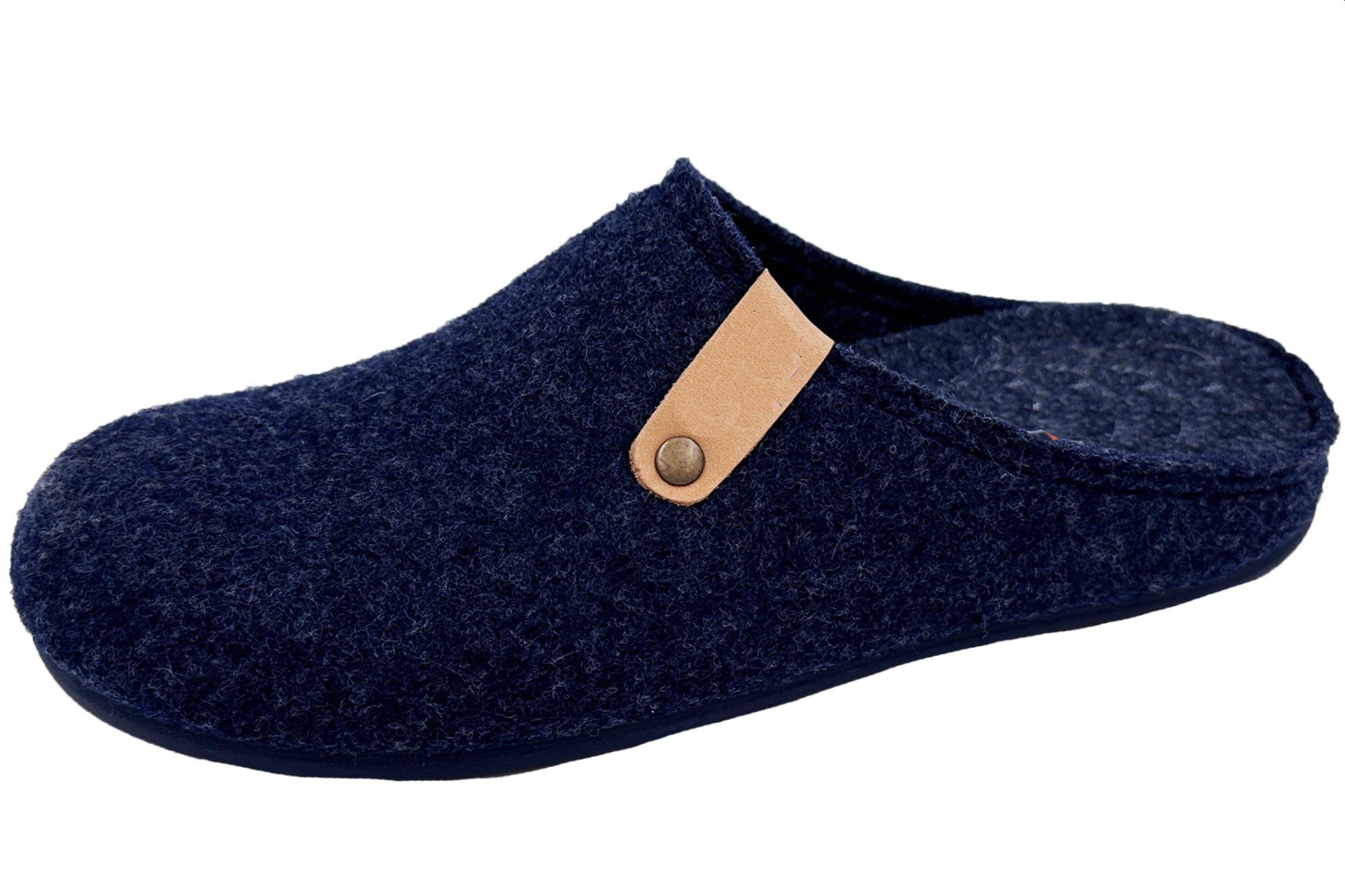 Herren FIlz Pantoffel Hausschuh