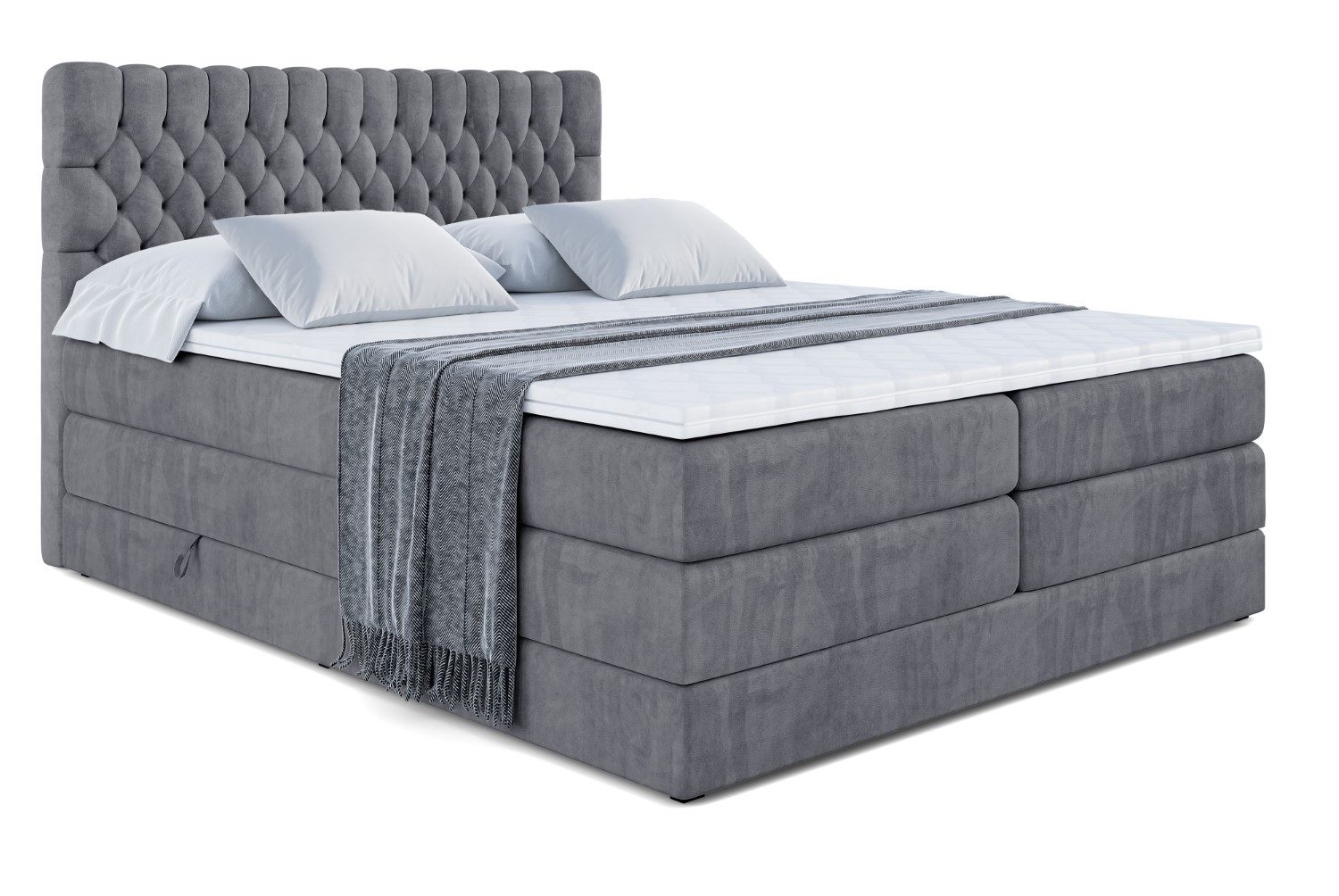 ALTDECOR Boxspringbett SERENE KING (Multipocket-Matratze H4, günstig online kaufen