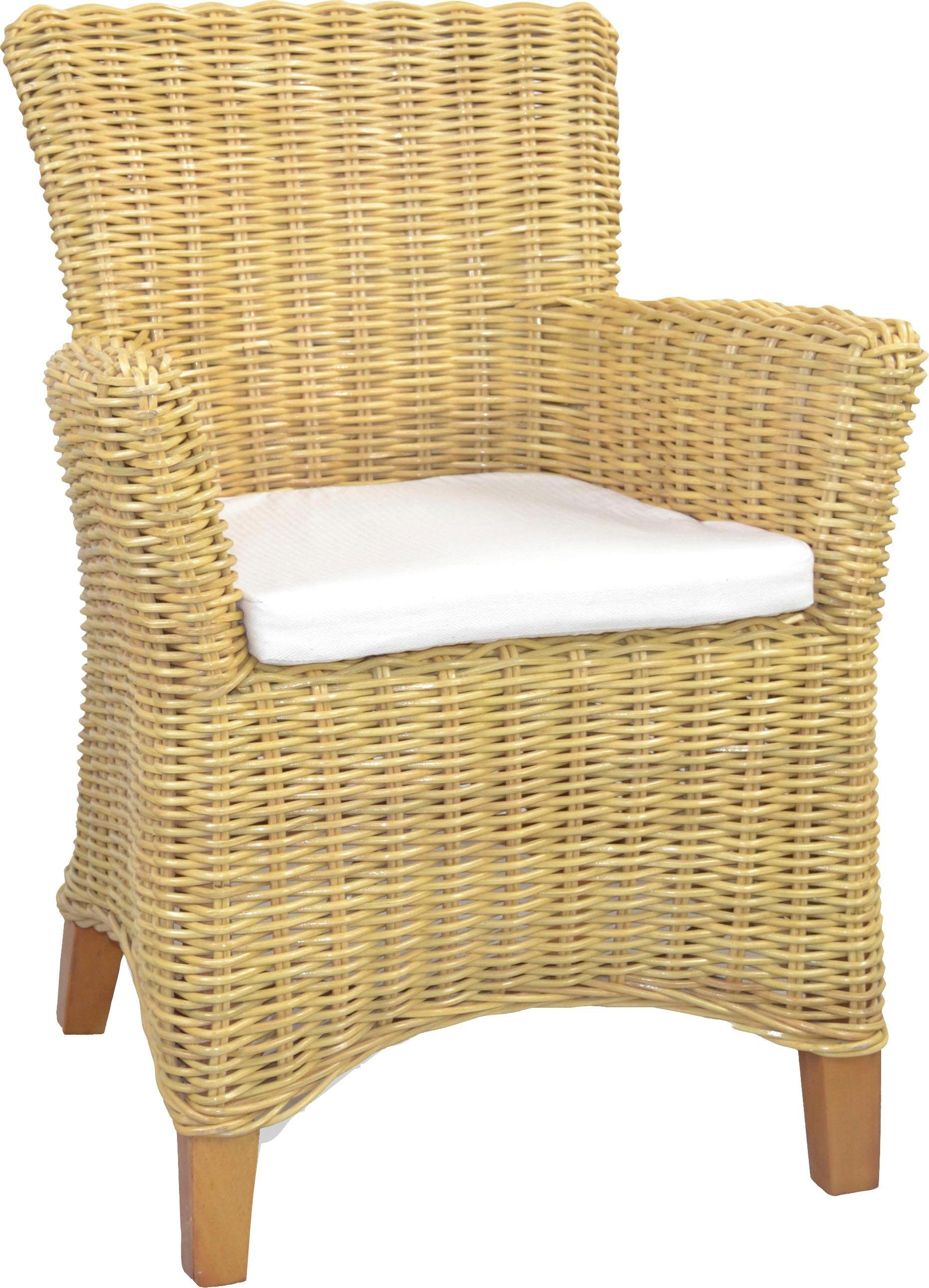 Home affaire Rattansessel inkl. Sitzkissen, Handarbeit aus Rattan