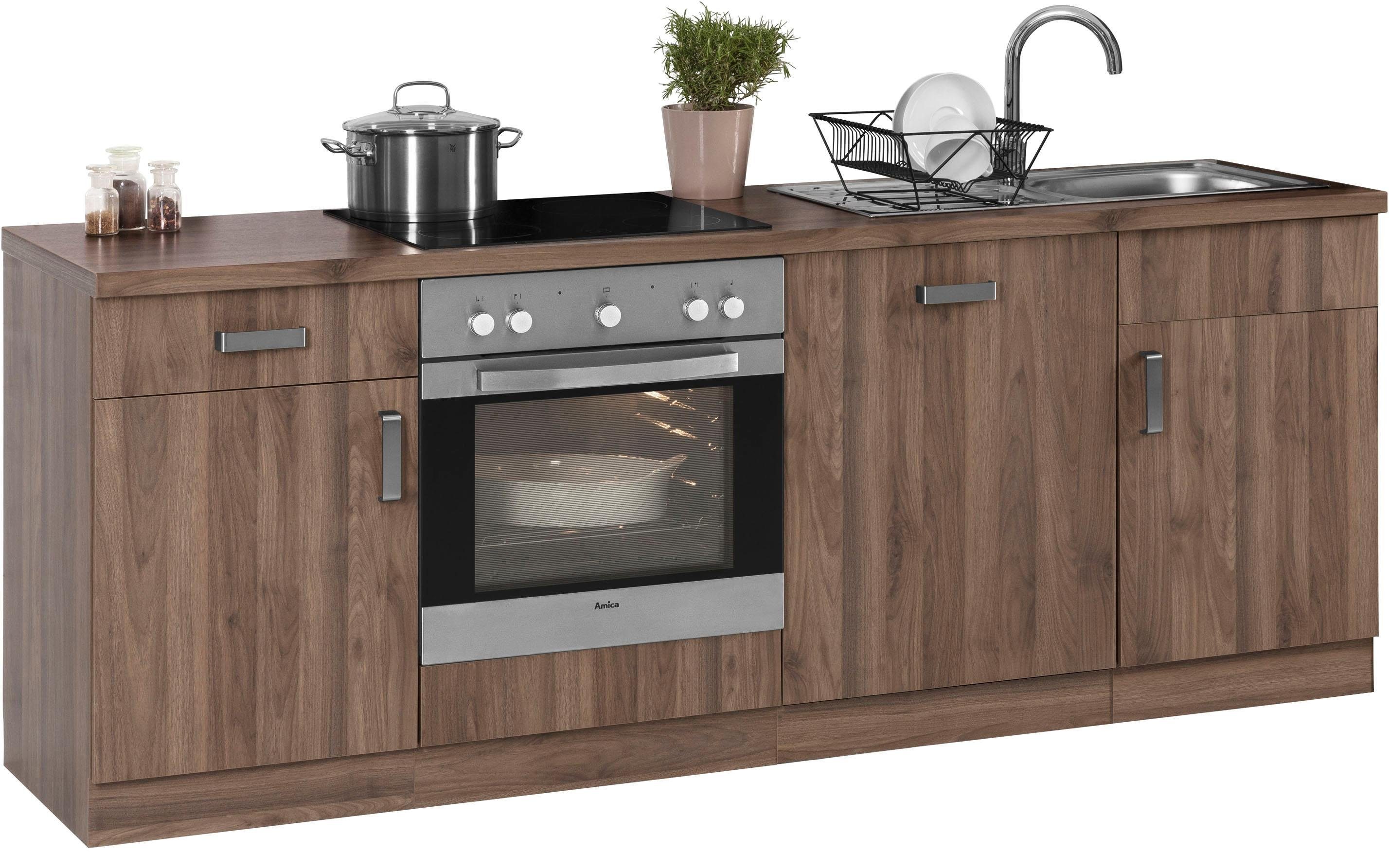 wiho Küchen Küchenzeile »Tacoma«, mit E-Geräten, Breite 220 cm - wiho Küchen