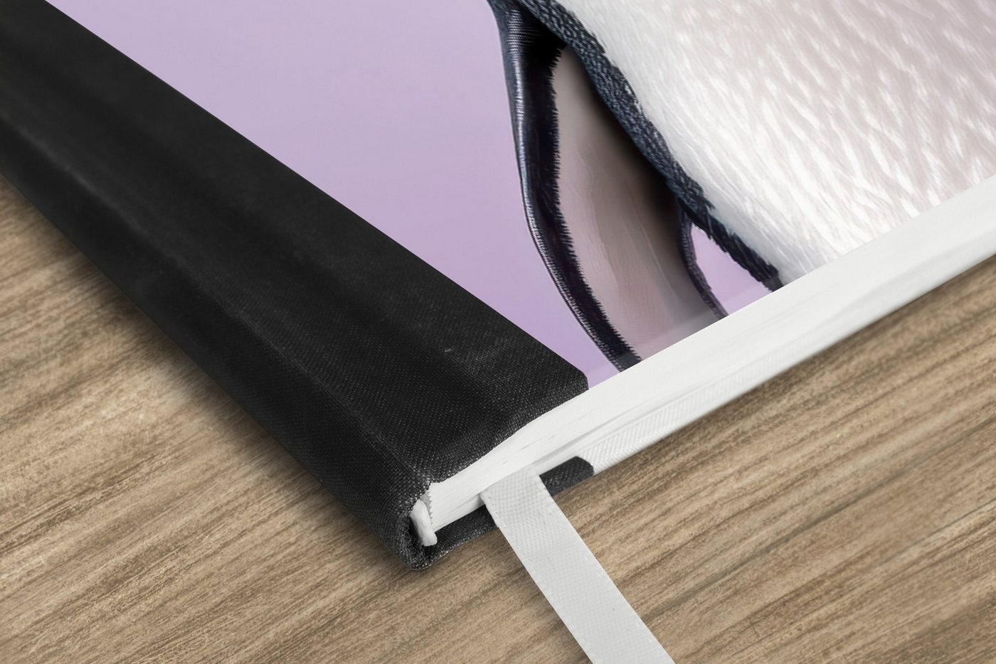 Thumbnail - MuchoWow Notizbuch Pinguin - Kochmütze - Süß - Lila, Notebook, Notizblock a5, Tagebuch, Journal Liniert