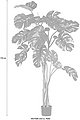 Kunstpflanze »Splitphilodendron«, Creativ green, Höhe 170 cm, Bild 2
