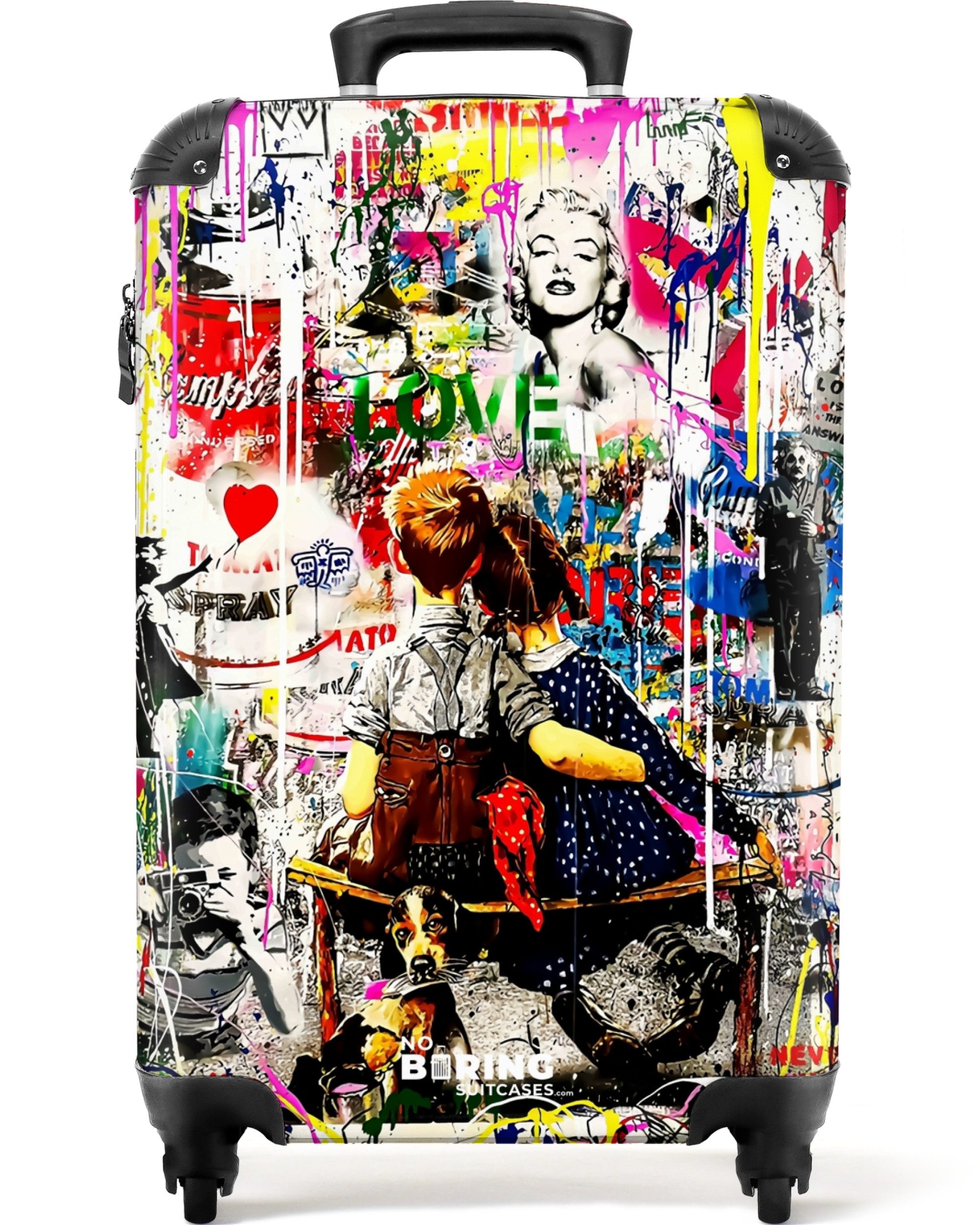 NoBoringSuitcases.com© Hartschalen-Trolley Bekannte Kunstwerke als bunte Gr günstig online kaufen