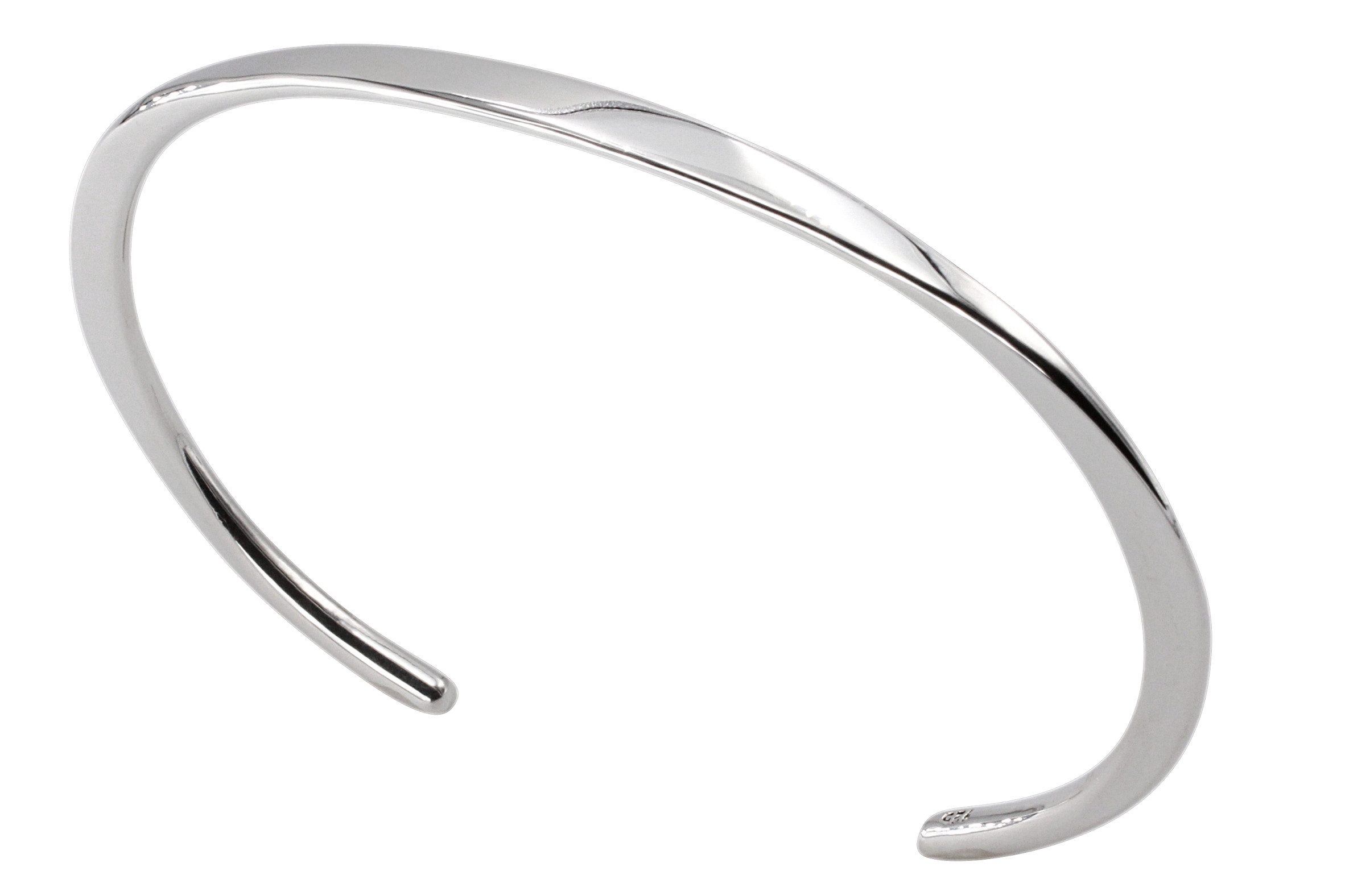 SILBERMOOS Armreif Elegante Armspange, 925 Sterling Silber