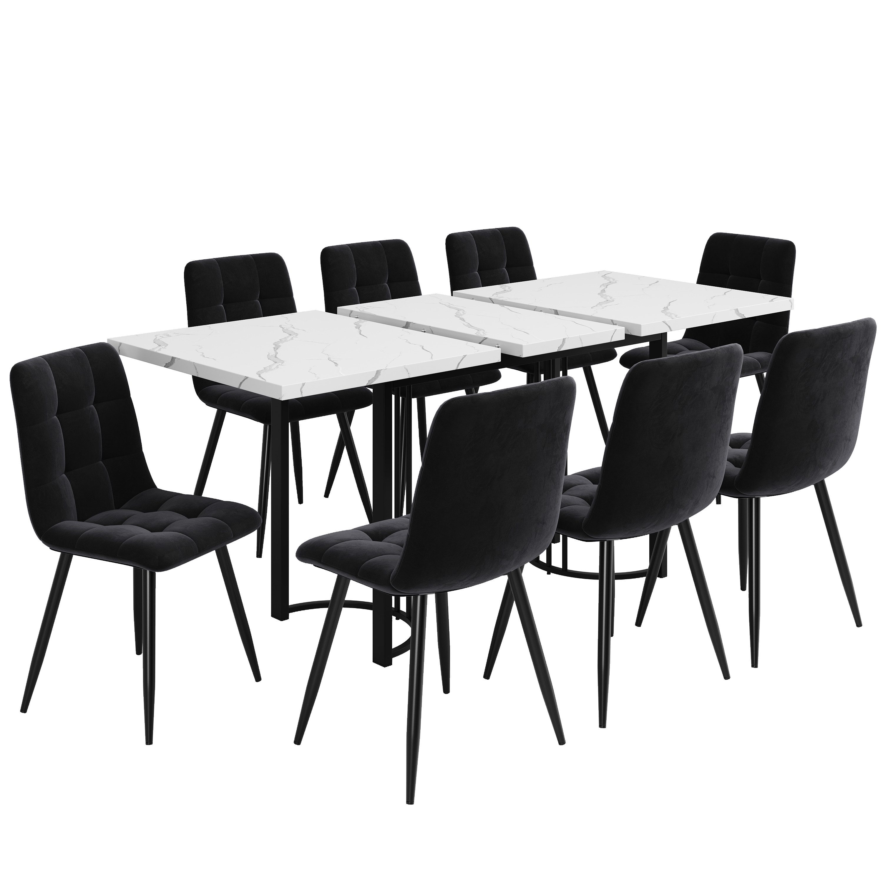 MODFU Esstisch Esstisch Teleskoptisch,Moderne Esstisch,mit Marmoroptik,Esst günstig online kaufen