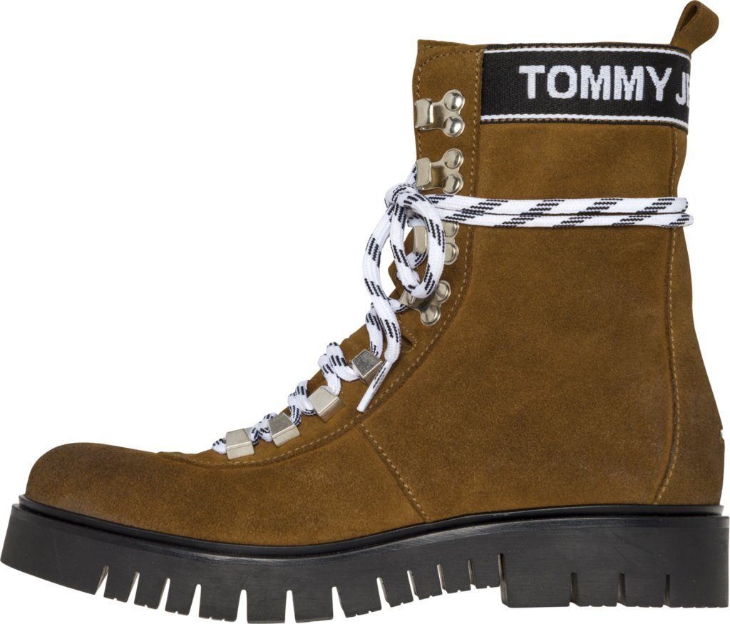 tommy jeans flat boot