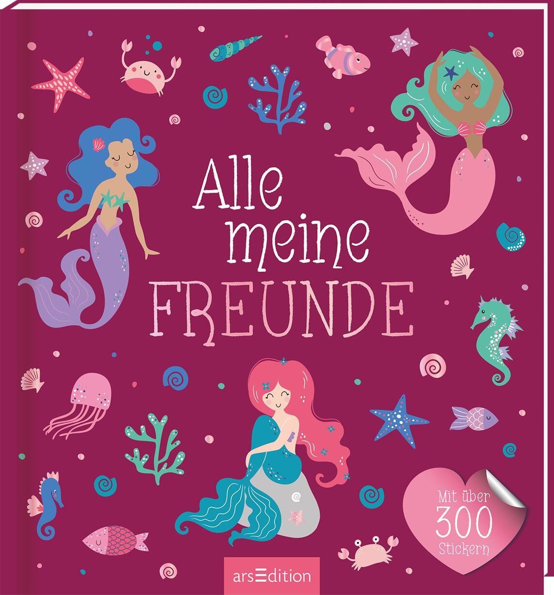 Poesiealbum Alle meine Freunde – Meerjungfrau