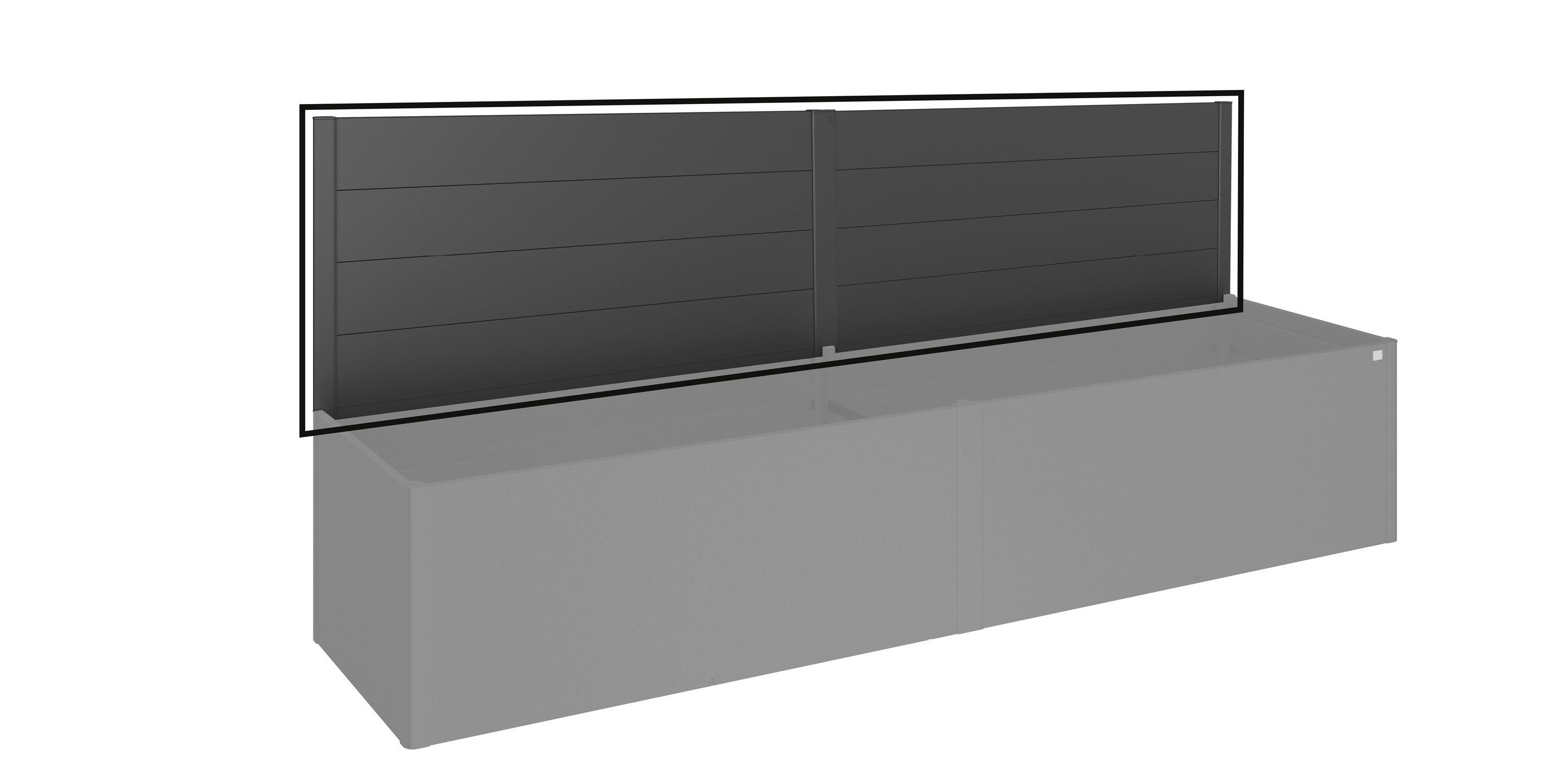 Biohort Sichtschutzelement für Hochbeet 4x1, aus Stahl