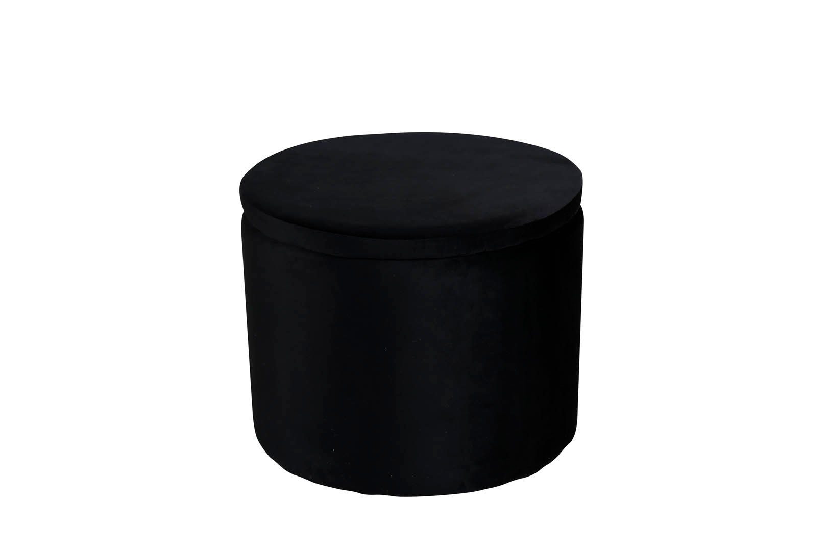 Venture Home Pouf Dunken Pouf, Hocker mit Aufbewahrung Ø51cm Velour (1-St)