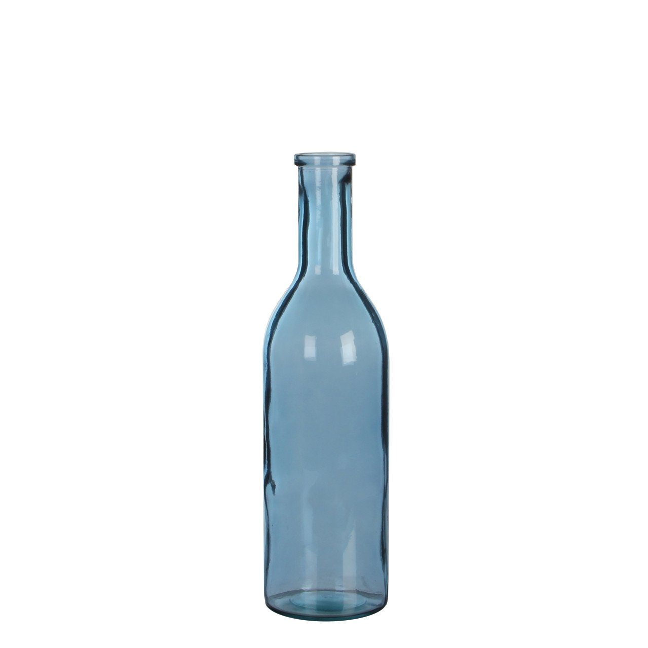 Dekofigur Mica Flasche Rioja Glas hellblau 50 x Ø 15 cm