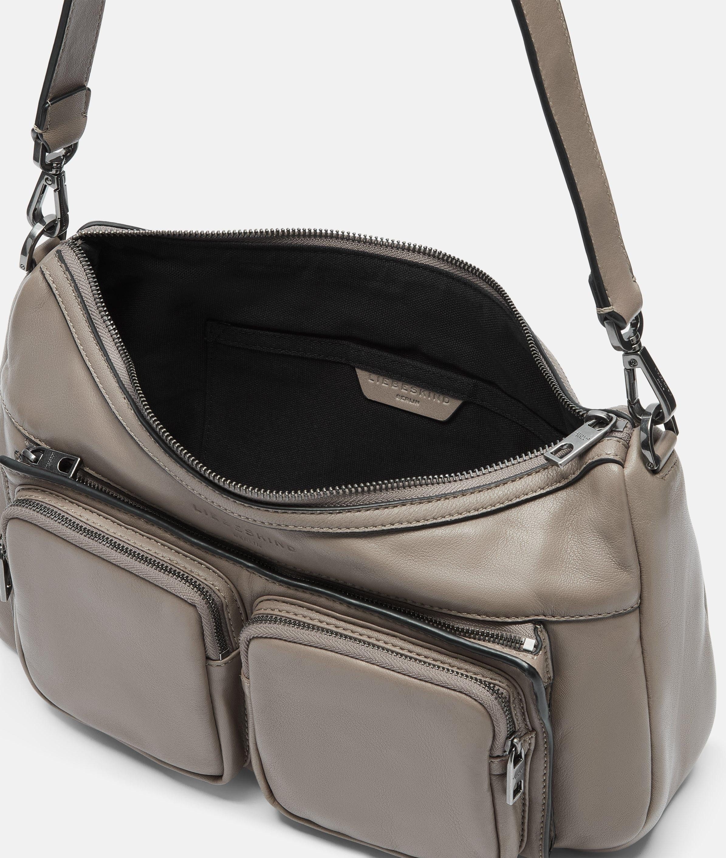 Liebeskind Berlin Schultertasche Maia Hobo M, Mittelgroße Hobo-Bag aus Schafsleder