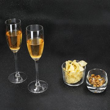 MamboCat Sektglas 6x Grande Royal Sektgläser 120ml Champagner-Glas klare Sektflöte, Glas