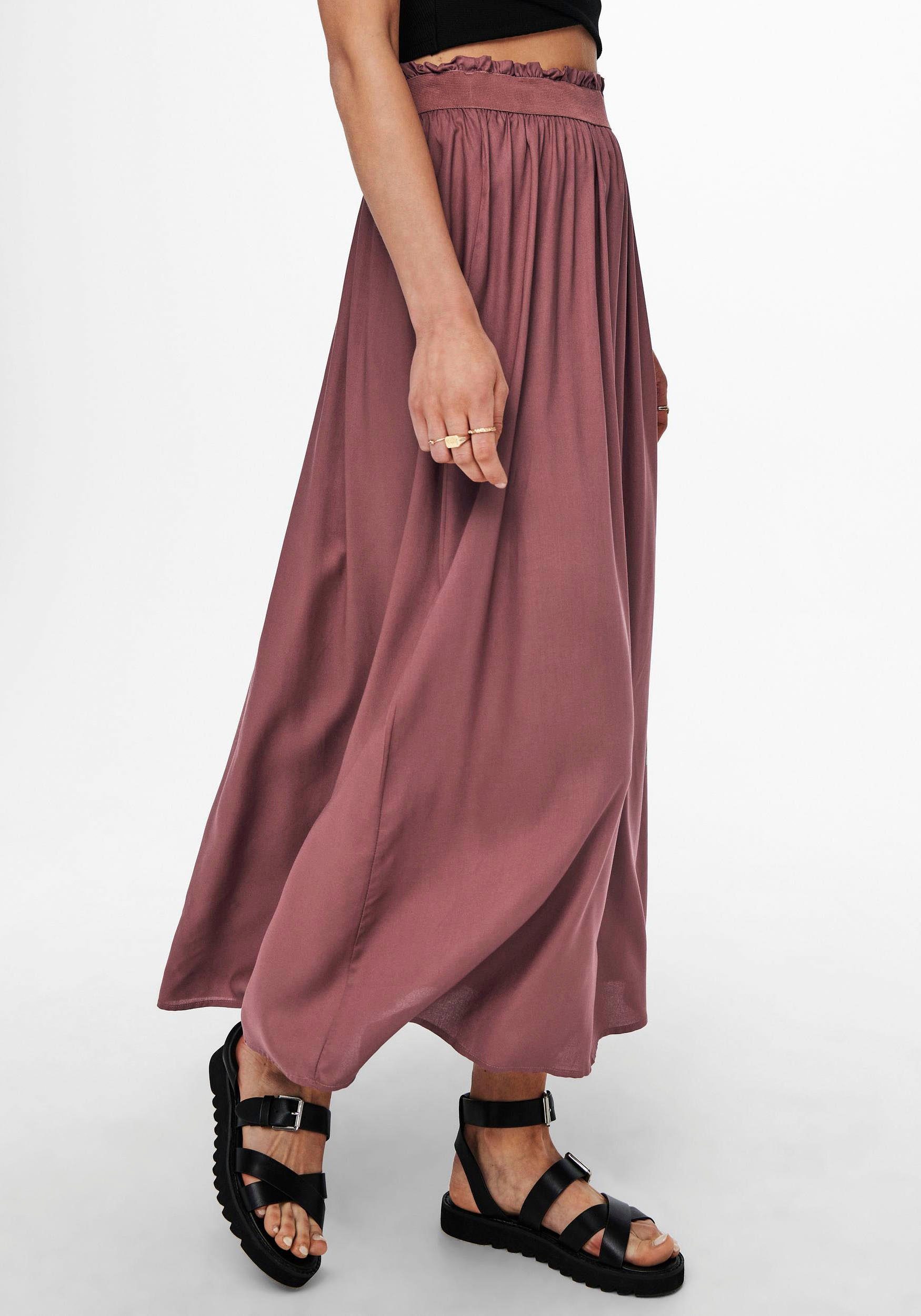 Brown WVN ONLY Rose Maxirock LIFE NOOS ONLVENEDIG LONG SKIRT