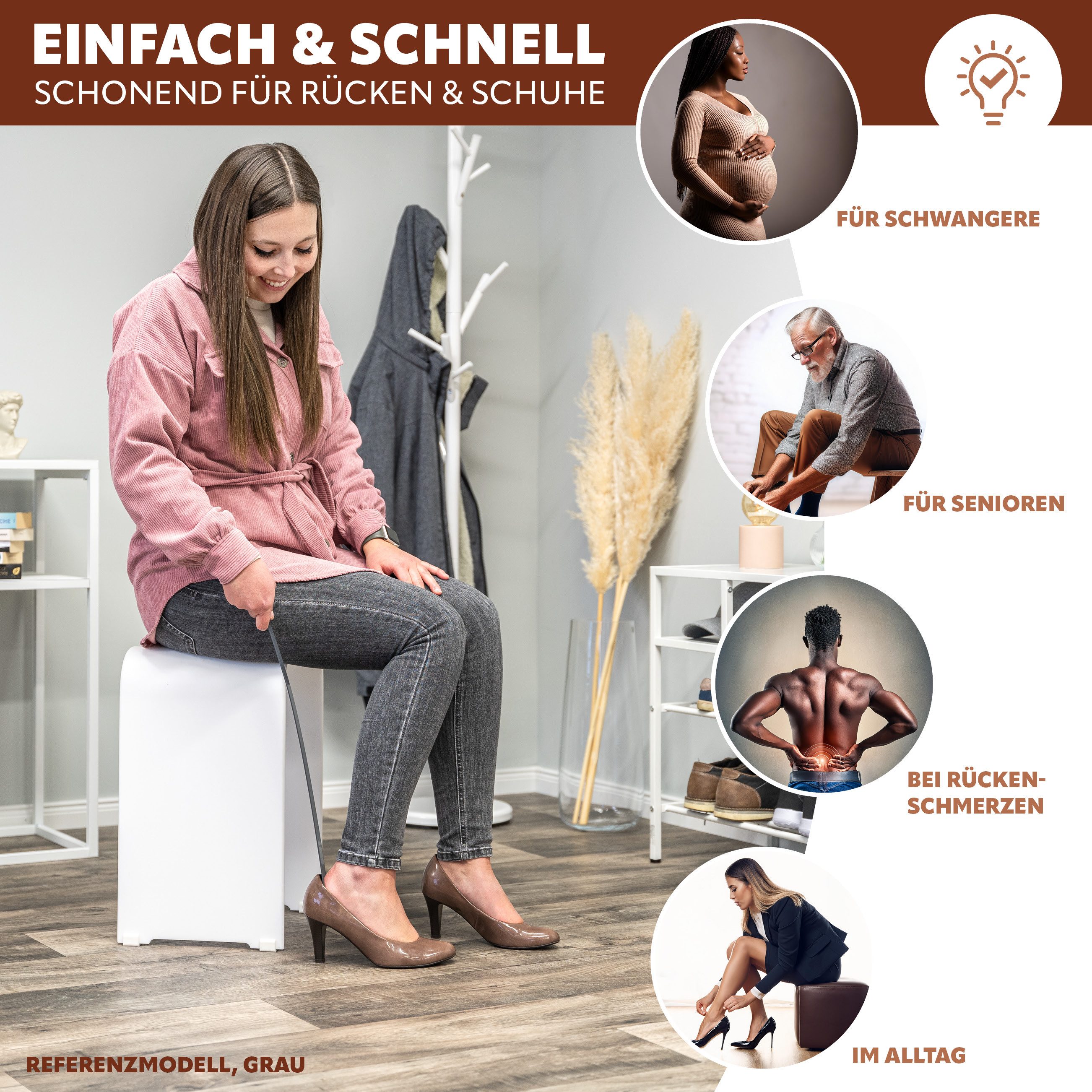 bremermann Schuhlöffel Komfort-Schuhanzieher, groß 58 cm