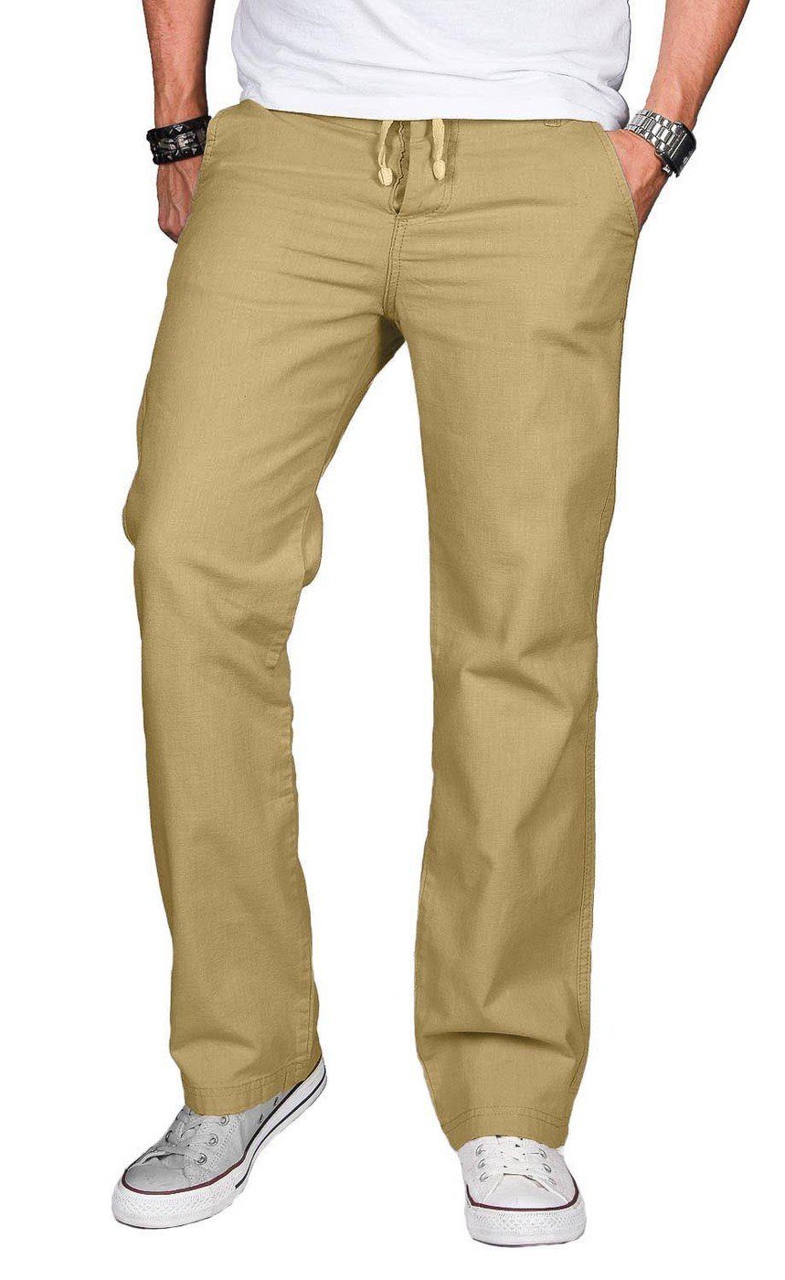 Alessandro Salvarini Straight-Jeans Herren Sommer, Leinen günstig online kaufen