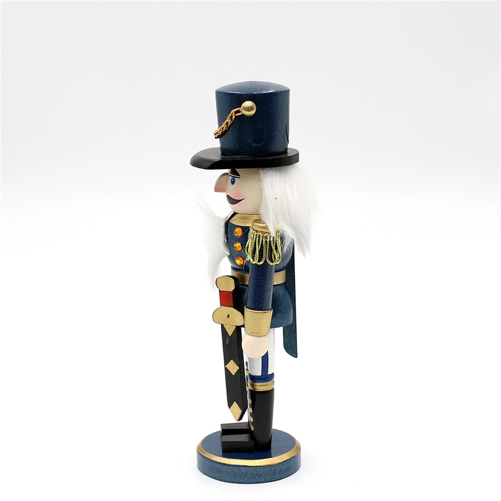 (Stück, Weihnachtsfigur 1 St), Soldat Weihnachts-Nussknacker klein Blau SIGRO Weihnachtsfigur