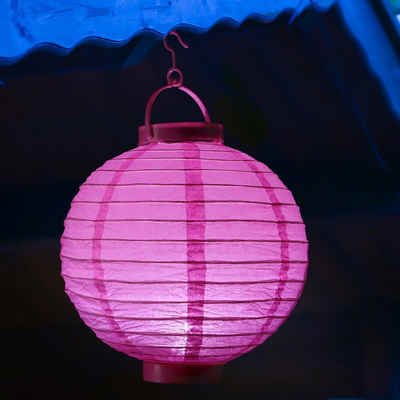 MARELIDA LED Lampion LED Lampion kaltweiße LED D: 30cm Kugel Laterne Partylampion pink, LED Classic, kaltweiss (5300K bis 6000K)