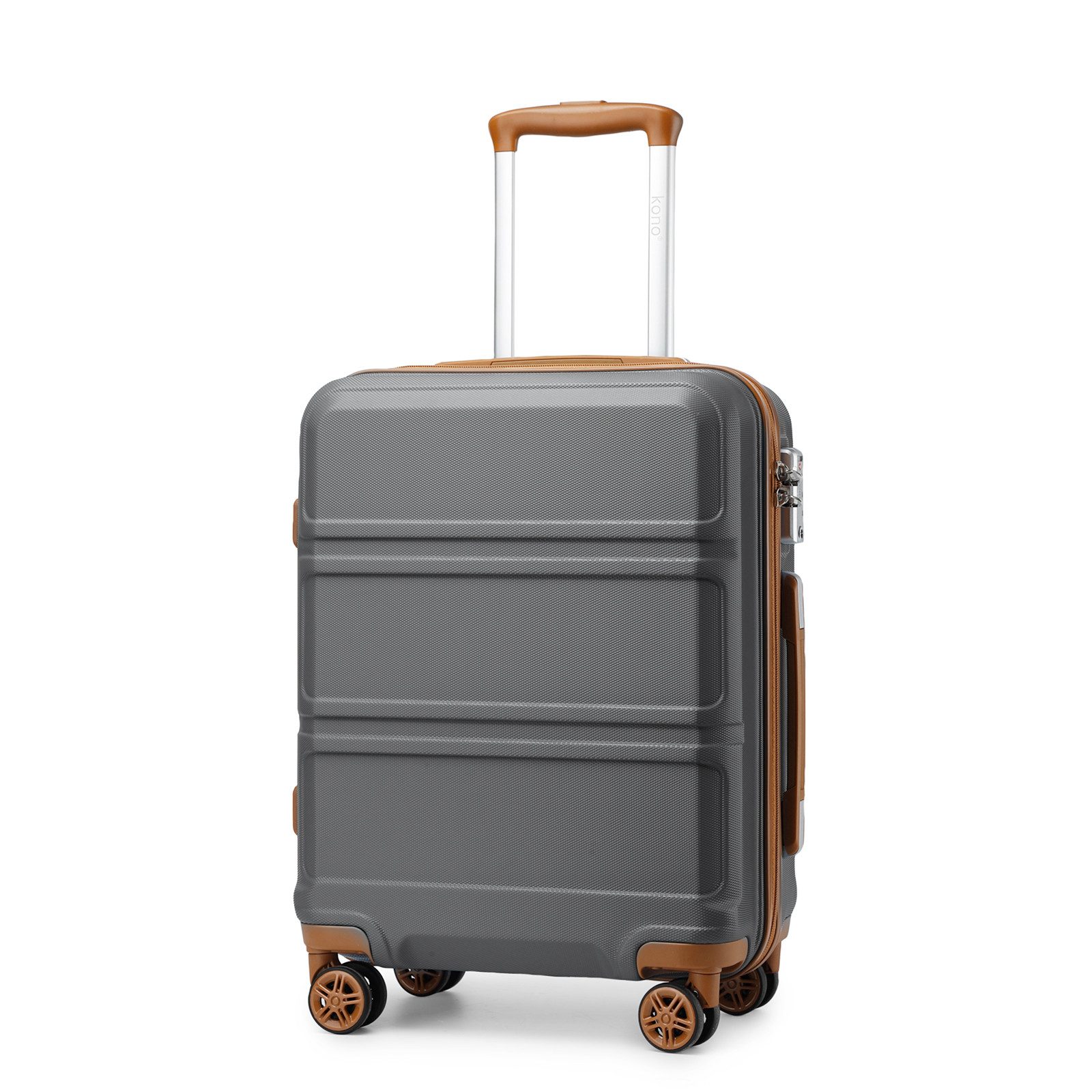 KONO Hartschalen-Trolley mit TSA-Schloss - Reisekoffer günstig online kaufen