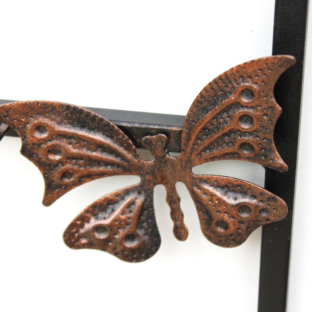 DanDiBo Gläserhalter Tassenhalter Wand Schwarz Metall 60 cm 93850 Tassenhaken Küche Vintage – Bild 5 von 5