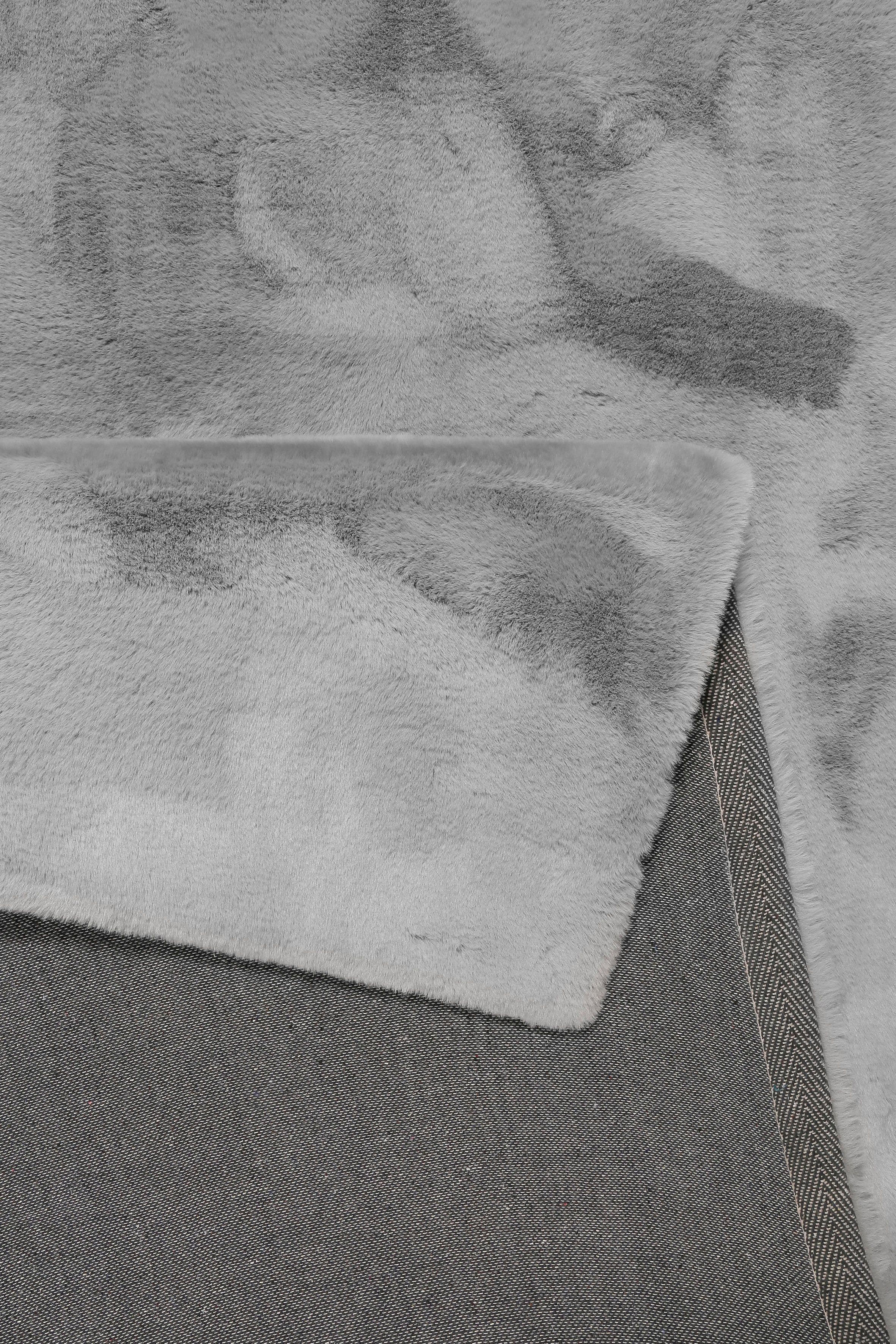 Hochflor-Teppich Alice Kunstfell, Esprit, rechteckig, Höhe: Räume dicht, 25 alle grau und für besonders Kaninchenfell-Haptik, mm, weich