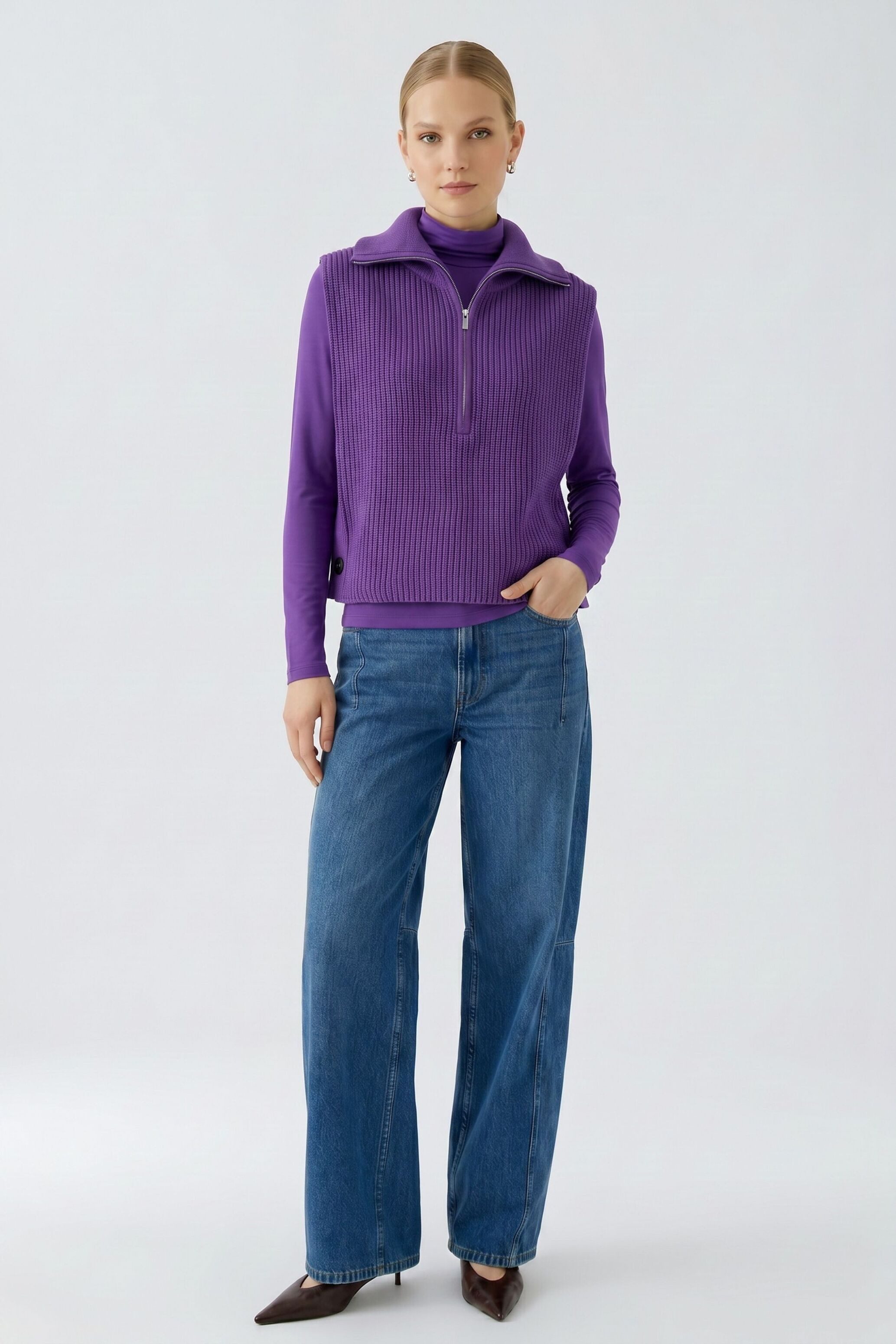 Oui Rollkragenpullover