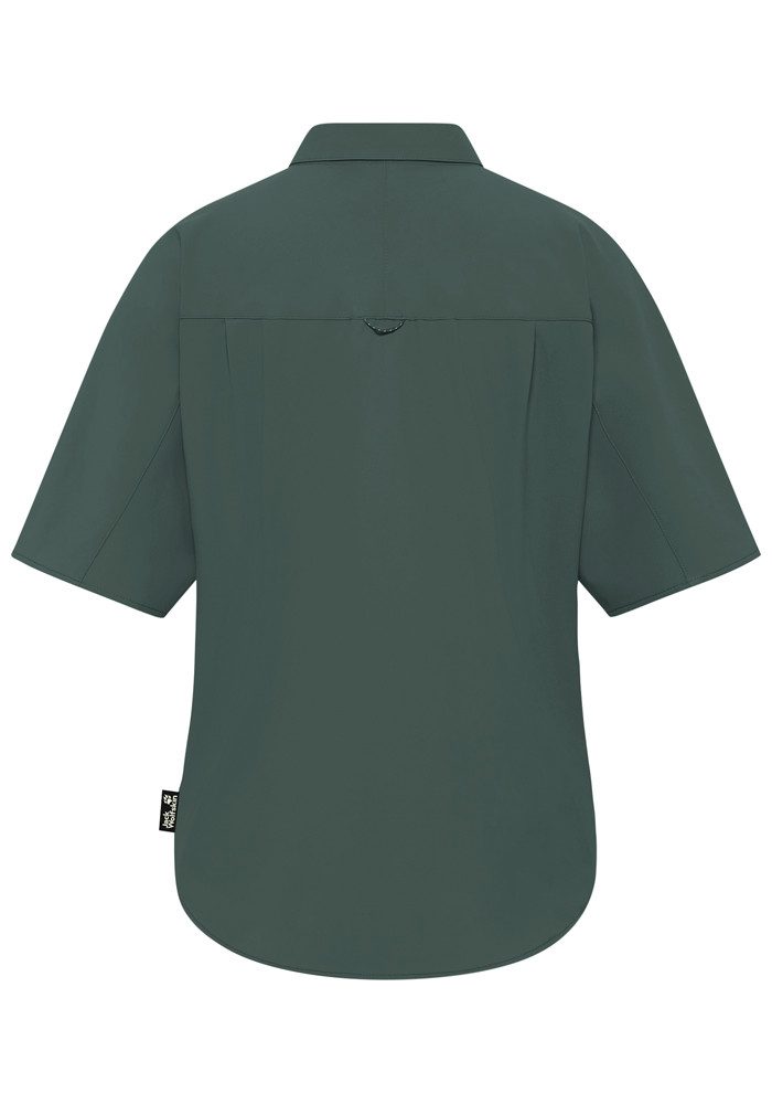 Jack Wolfskin Kurzarmhemd SIERRA QUEST SS SHIRT W mit Karomuster, aus leichtem Gewebestoff, geruchshemmend – Bild 4 von 5
