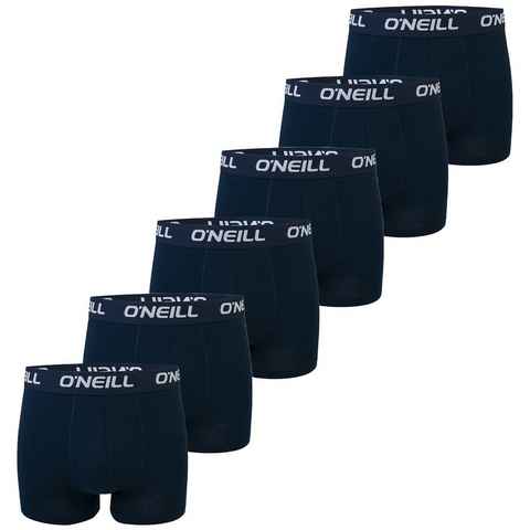 O'Neill Boxershorts Men boxer O'Neill plain Multipack (6-St) mit Logo Webbund