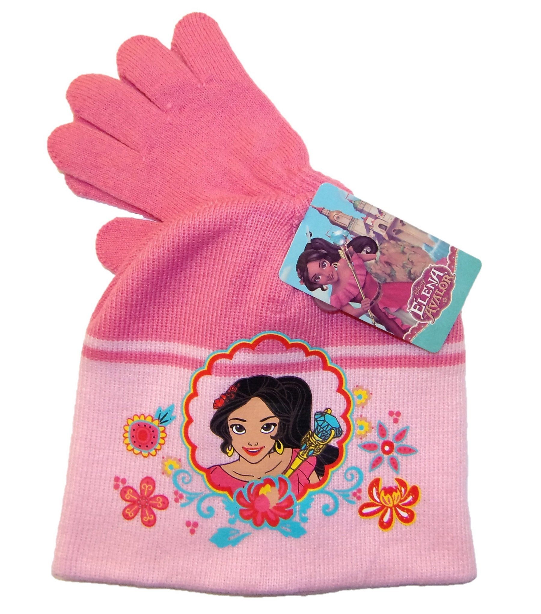 Strickmütze Disney Elena Avalor für Mütze-Handschuhe-Set von M