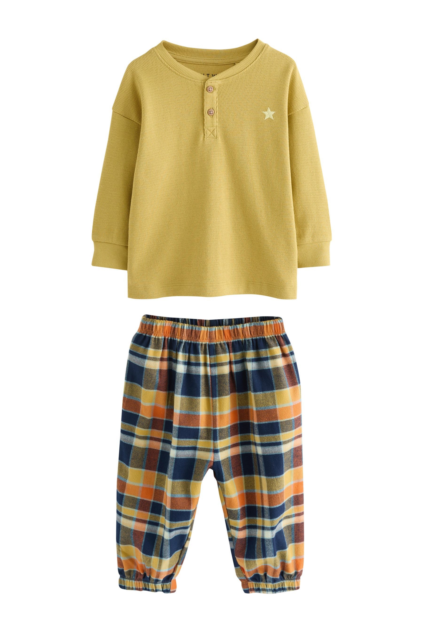 Next Pyjama Gewebte Schlafanzughose mit Karomuster, günstig online kaufen