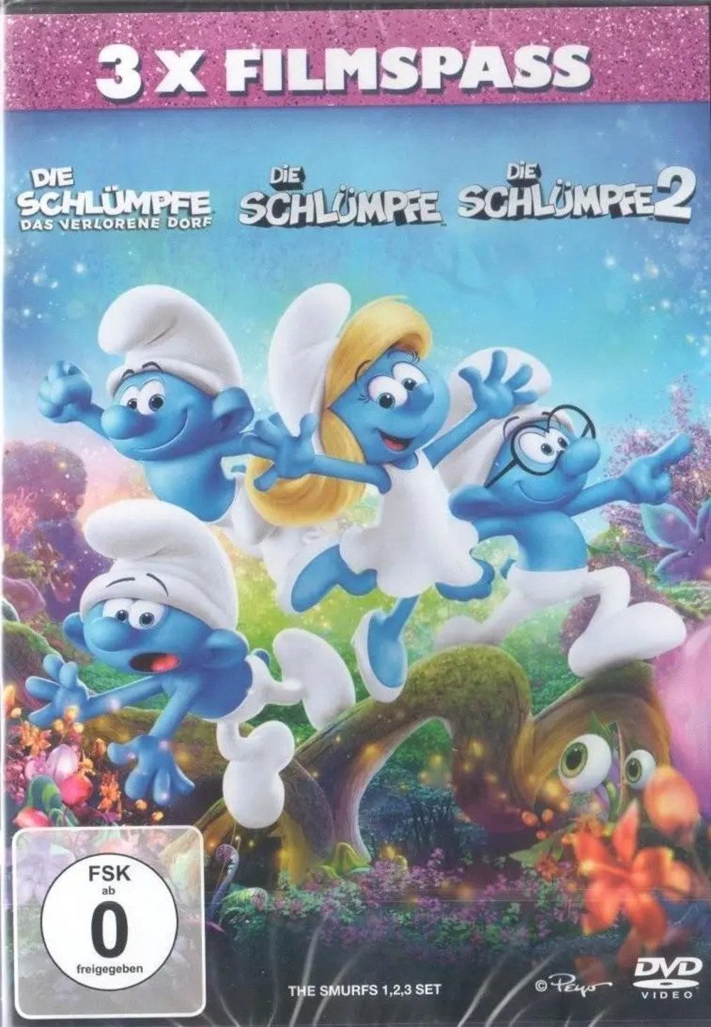 DVD Die Schlümpfe 1 + 2 + Das verlorene Dorf