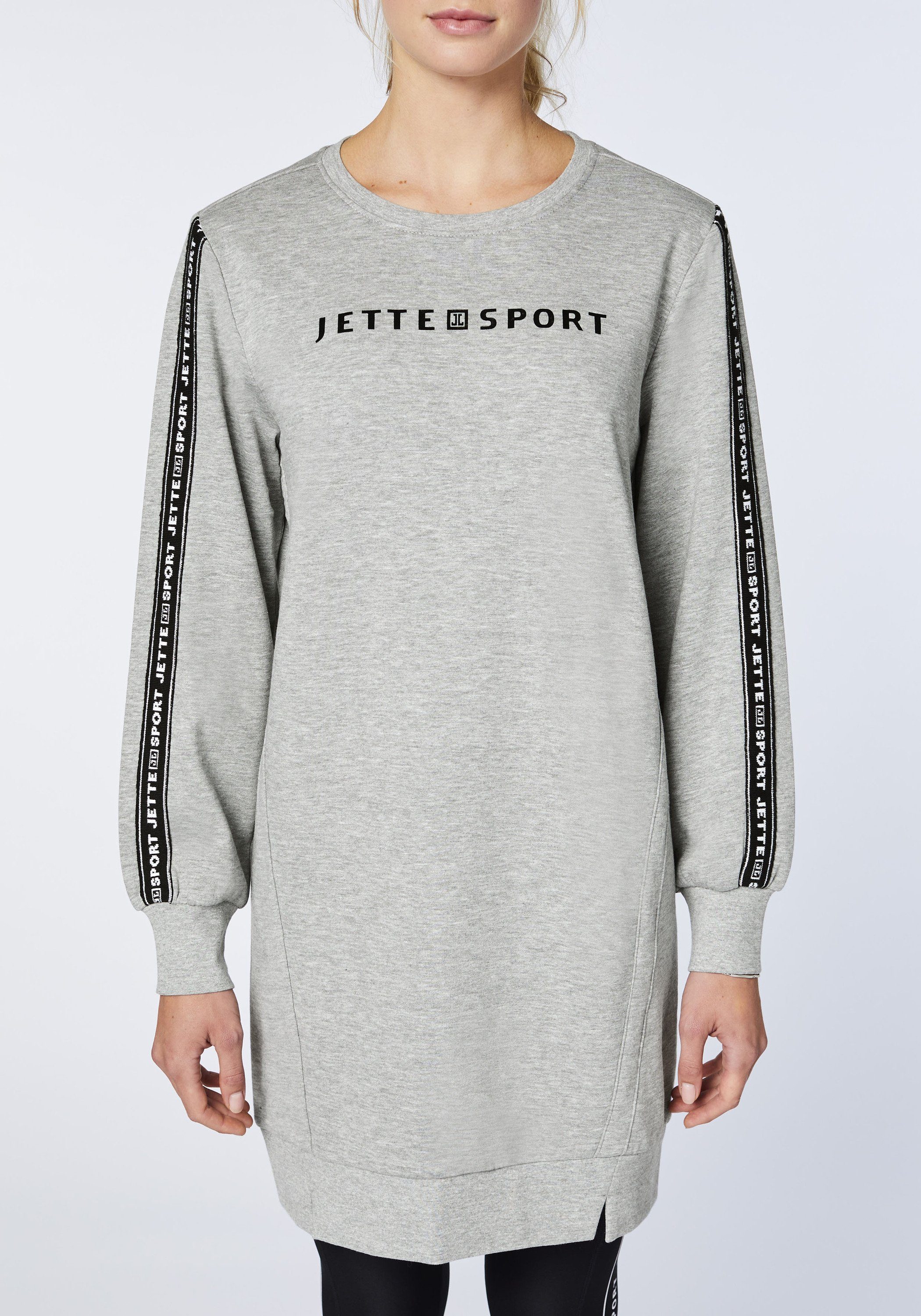 Neutral Melange Gray Sweatkleid JETTE mit 17-4402M SPORT Logo-Dekor