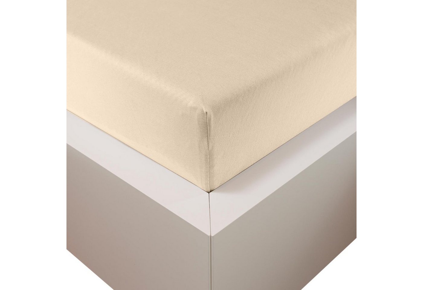 Traumschloss Spannbettlaken Premium Plus, Jersey, Gummizug: rundum, (1 Stück), 260g/m², 47,5% Mako Baumwolle, 47,5% Lyocell, 5% Elasthan