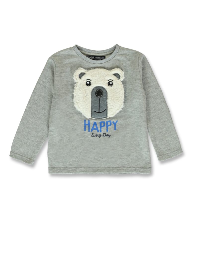 LEMON BERET Rundhalspullover Lemon Beret Jungen langarm Sweatshirt "Eisbär" 116/122