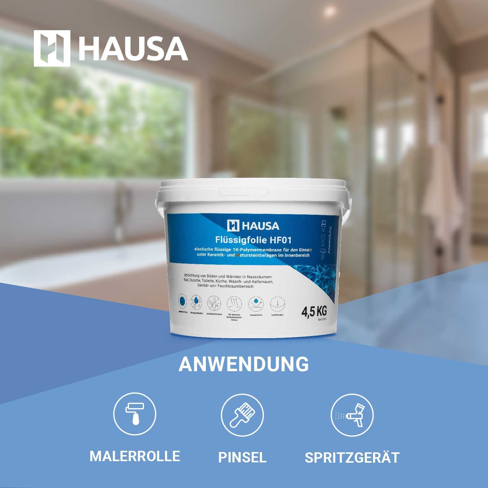 Hausa Dichtstoff Flüssigfolie HF01, Dichtfolie für Bad Dusche Küche 4,5kg, günstig online kaufen
