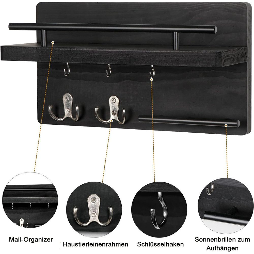 TUWENA Schlüsselbrett Wandmontierter Schlüsselhalter/Kleiderhaken für die Wanddekoration