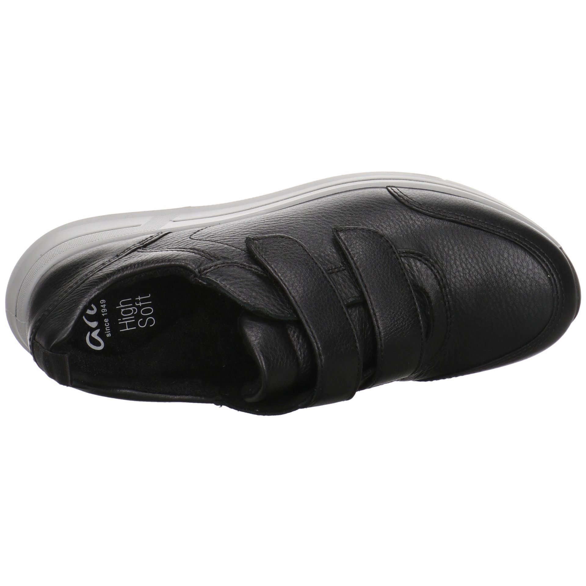 Slipper 046730 Slipper Osaka schwarz Klettschuh Schuhe Damen Ara Glattleder