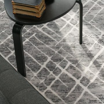 Hochflor-Teppich Wohnzimmer Teppich Esszimmer Hochflor Industrial Style, TT Home, Läufer, Höhe: 22 mm