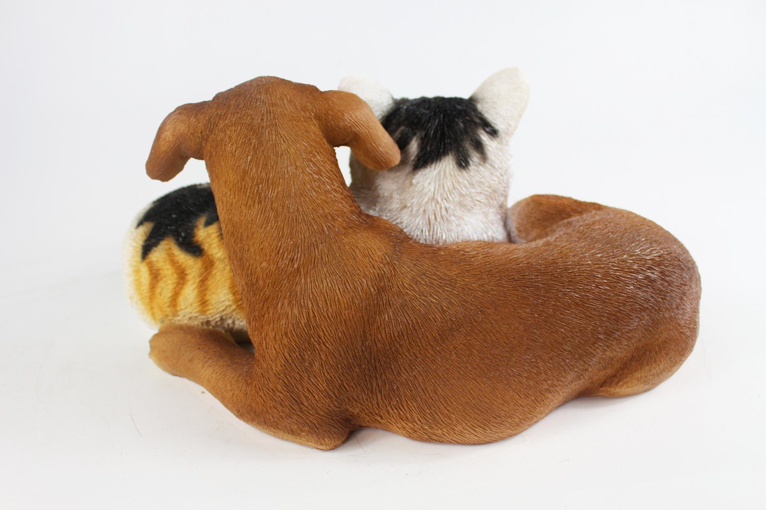 Arnusa Gartenfigur Hund und Katze Dekofigur 34 cm, wie echt Gartendekoratio günstig online kaufen