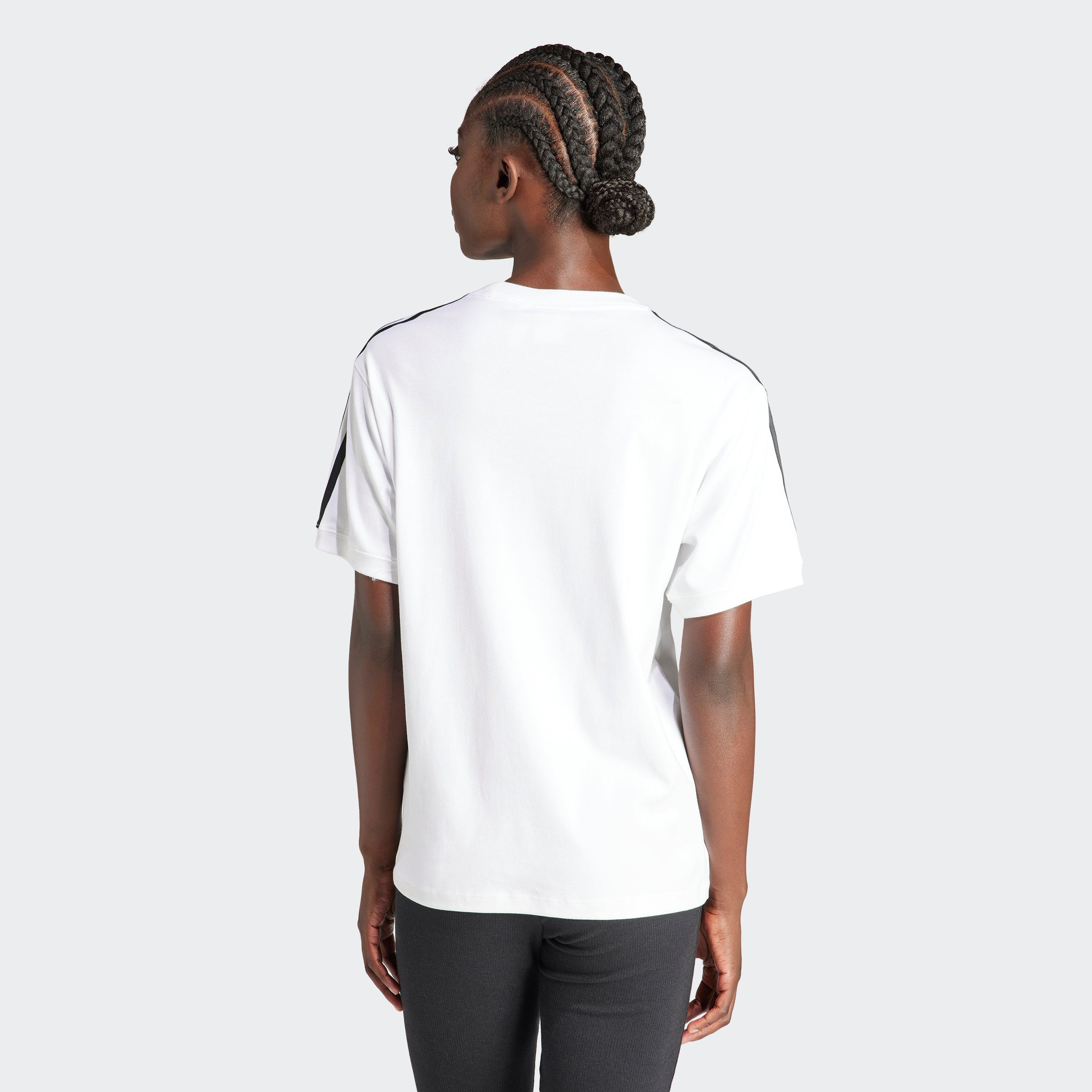 adidas Originals T-Shirt TEE STRIPE 3 WHITE