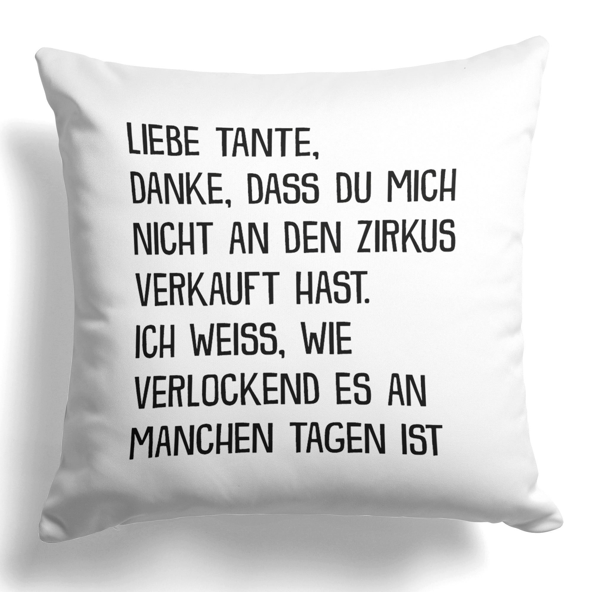 Dekokissen Beste Tante Geschenk Geburtstag Weihnachten Frauen von Nichte Neffe