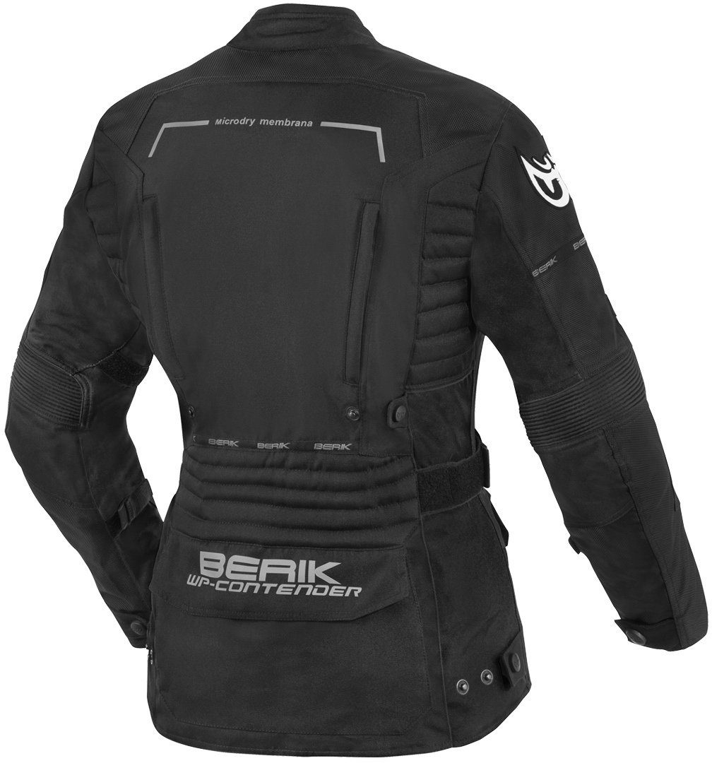 Berik Motorradjacke Torino wasserdichte Damen Motorrad Textiljacke Verbindungsreißverschluss,Ellenbogenprotektoren enthalten,herausn