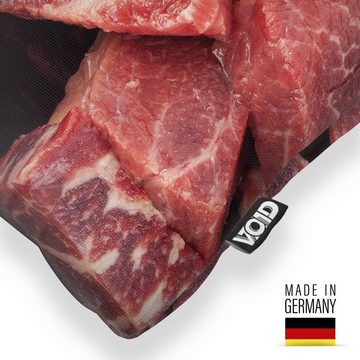 Kissenbezug, VOID (1 Stück), Fleisch Beef Grillen Essen Rindfleisch Kochen Grillfest Fett kg steak