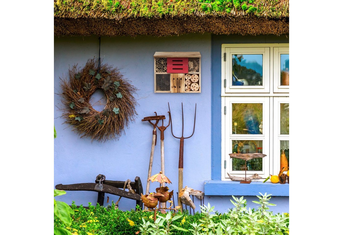 Thumbnail - relaxdays Insektenhotel gebrannt, A