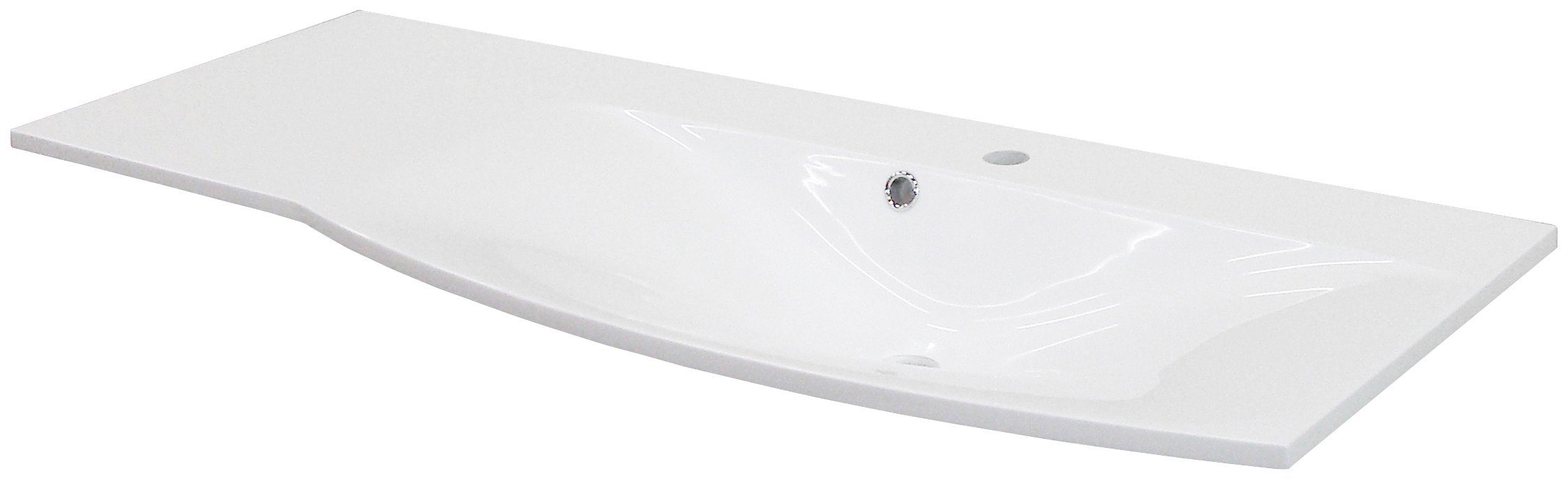 FACKELMANN Einbauwaschbecken Lugano, Gussmarmor, Breite 115 cm