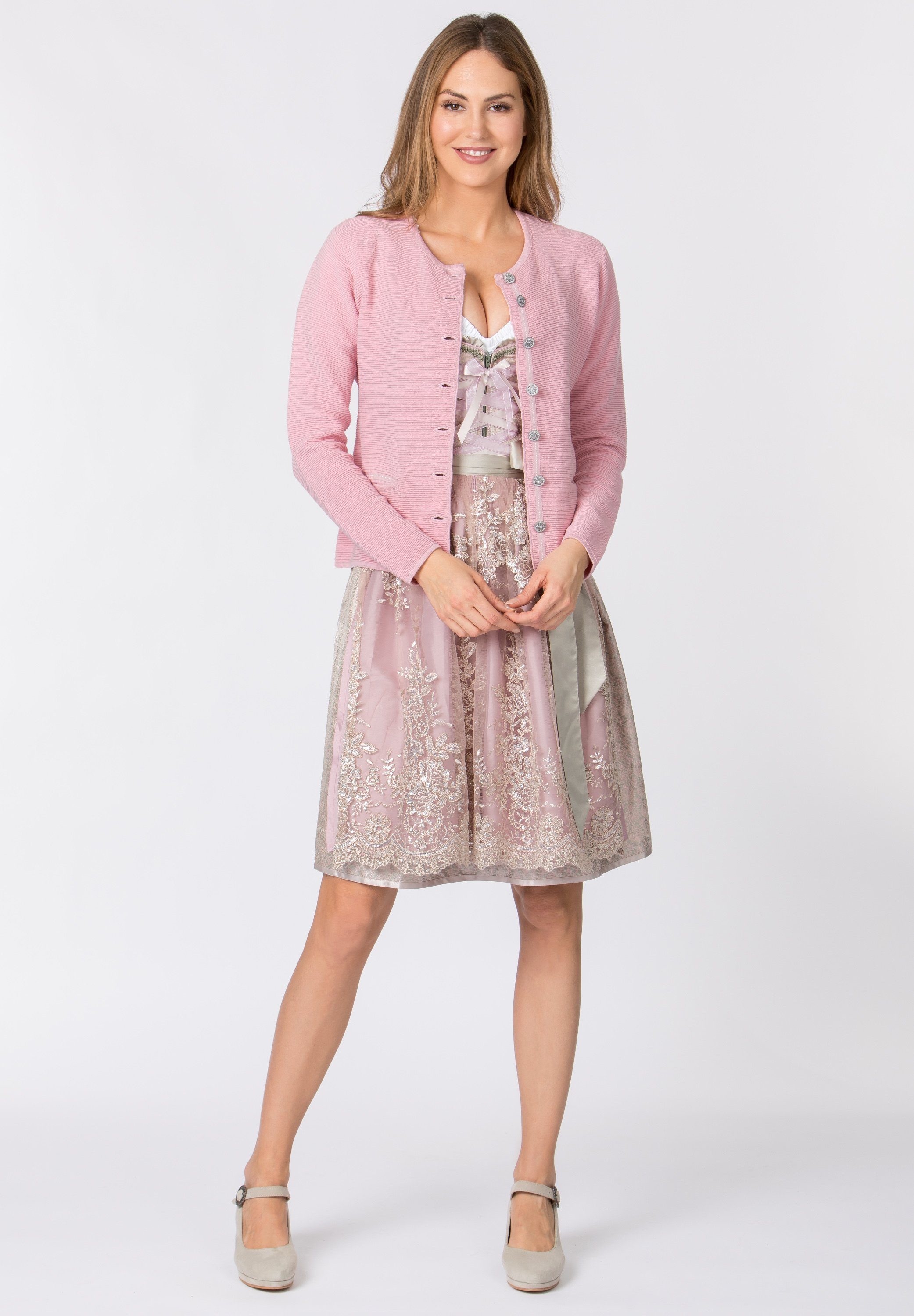 Malou Stockerpoint rose Trachtenstrickjacke