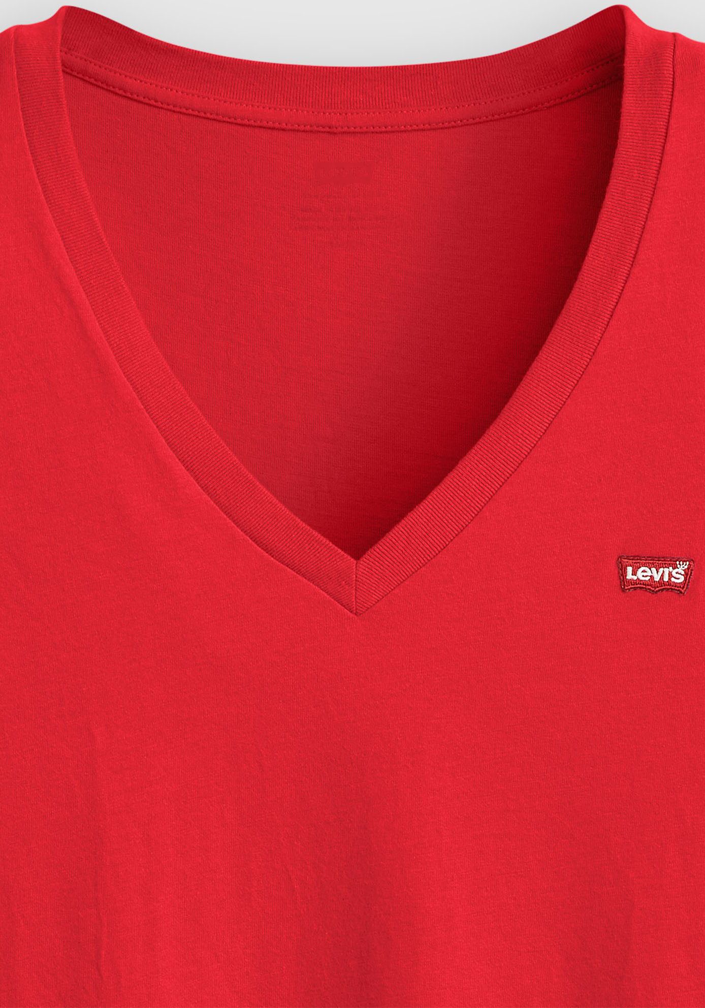 Levi's® V-Shirt Perfect Tee mit kleinem Batwing- Logo günstig online kaufen